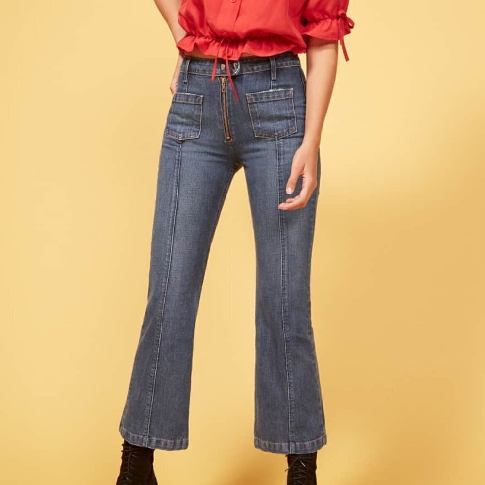 Reformation Elle Jean in Glacier size 23 NWT